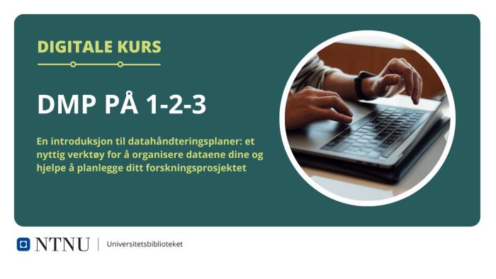 Datahåndteringsplan (DMP) på 1-2-3